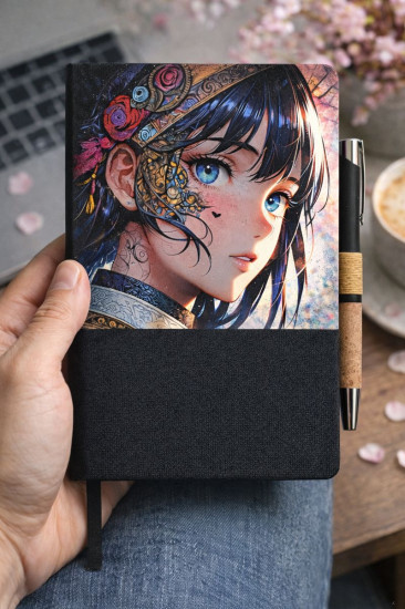 Ежедневник с дизайнерским принтом в стиле Аниме