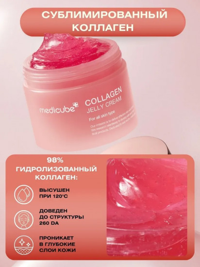 Укрепляющий крем-гель с коллагеновым комплексом для сияния кожи «Collagen Jelly Cream»