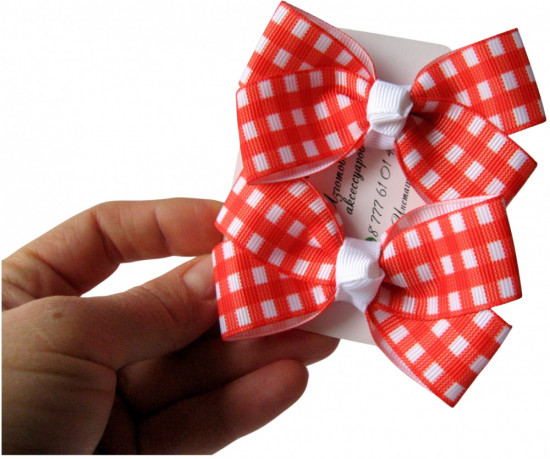 Подарочный набор бантов для волос ручной работы «Christmas Box»