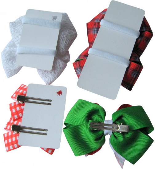 Подарочный набор бантов для волос ручной работы «Christmas Box»