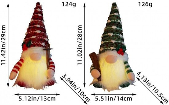 Набор декоративных новогодних фигурок «Скандинавский гном»