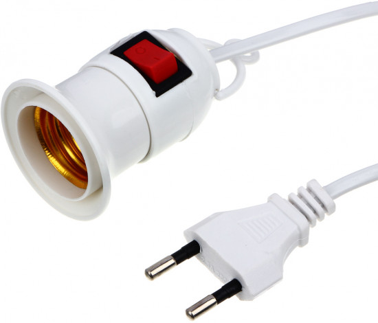 Удлинитель для лампочки с выключателем