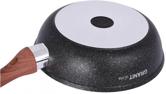 Сковорода с крышкой и съёмной ручкой «Granit ultra original»