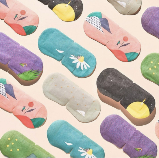 Согревающая маска для глаз с эффектом ароматерапии «Daily Eyemask Camomile Crown»