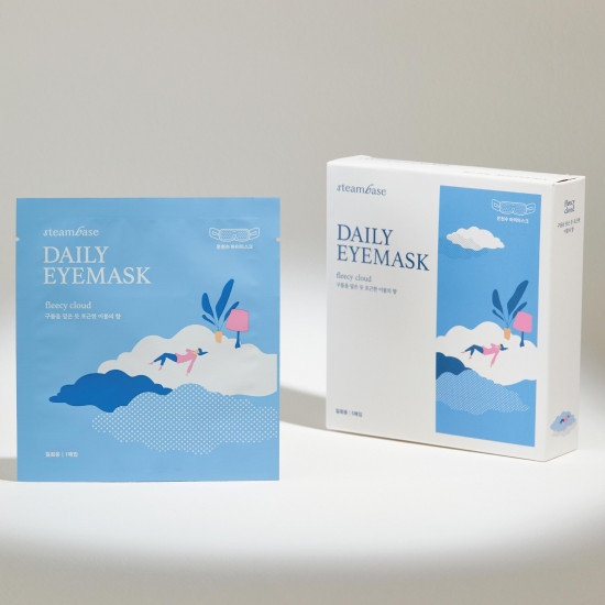 Согревающая маска для глаз с эффектом ароматерапии «Daily Eyemask Fleecy Cloud»