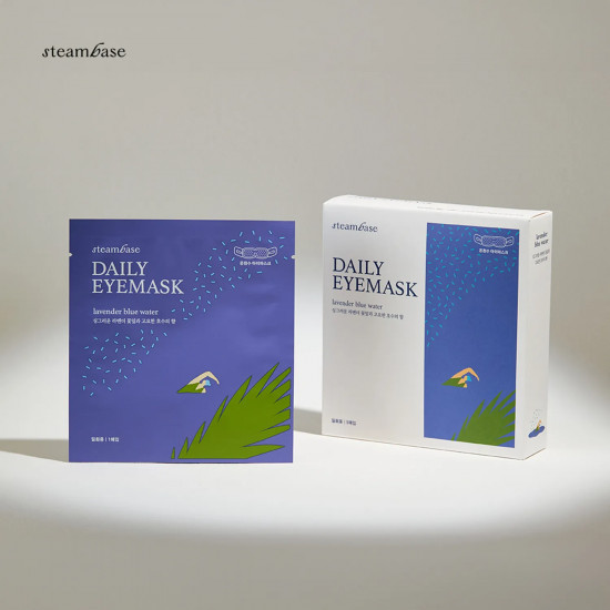 Согревающая маска для глаз с эффектом ароматерапии «Daily Eyemask Lavender Blue Water»