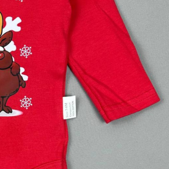 Боди новогодний для новорожденных