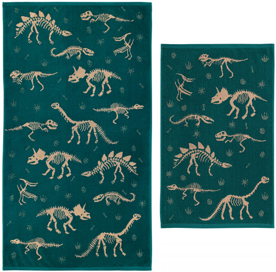 Набор махровых жаккардовых полотенец «Дино»