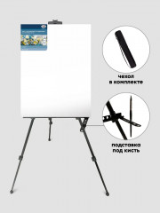 Мольберт переносной с полкой и держателем для кистей - Фото 9