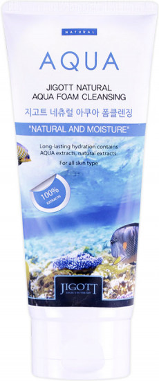 Увлажняющая пенка для умывания с аквамарином «Natural Aqua Foam Cleansing»