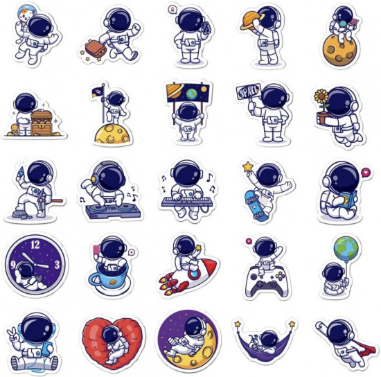 Набор наклеек «Космонавты»