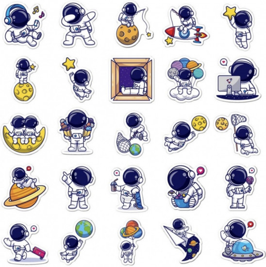 Набор наклеек «Космонавты»