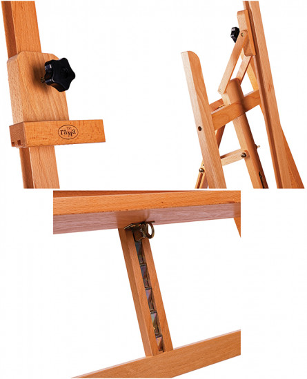 Мольберт напольный с наклонной штангой «Лира»