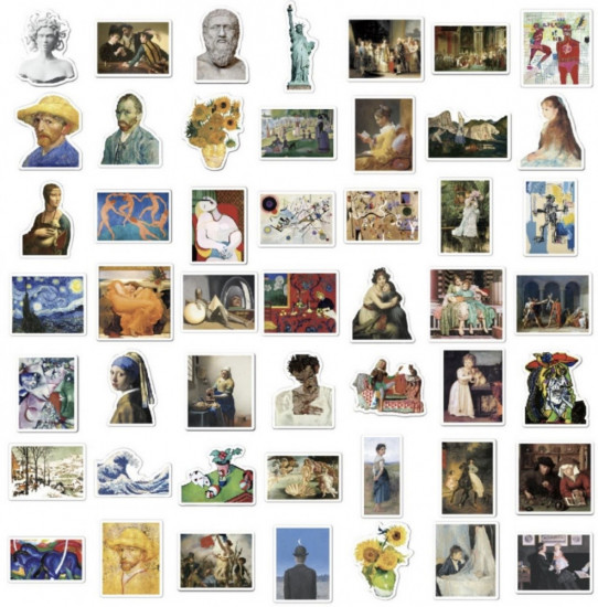 Набор наклеек «Мировое искусство»