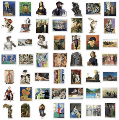 Набор наклеек «Мировое искусство» - Фото 2
