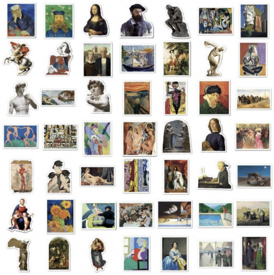 Набор наклеек «Мировое искусство»