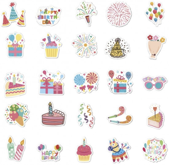 Набор наклеек «Happy Birthday»