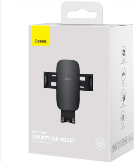 Автомоибльный держатель для телефона гравитационный Baseus Metal AgeⅡ