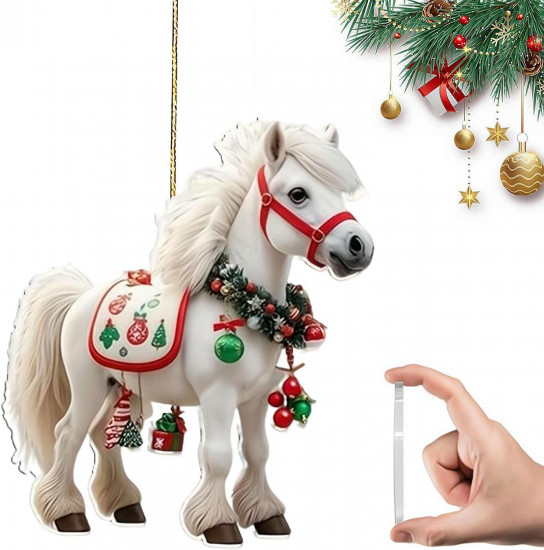 Подвеска акриловая новогодняя «Лошадка. Символ 2026»