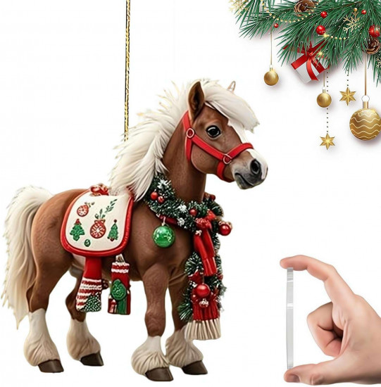 Подвеска акриловая новогодняя «Лошадка. Символ 2026»