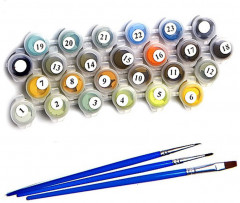 Картина по номерам «В сиреневых тонах» - Фото 3