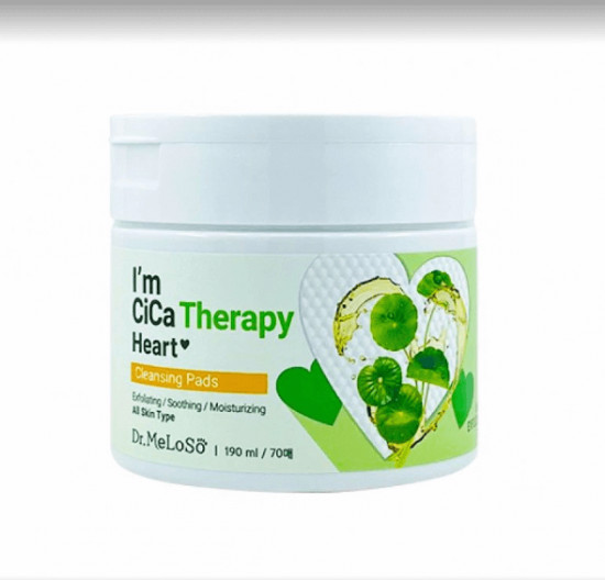 Очищающие пэды для лица с экстрактом центеллы «I’m Cica Therapy Heart Cleansing Pads»