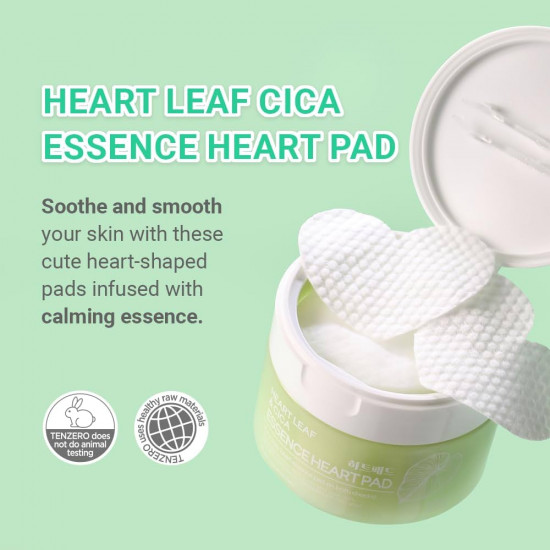 Очищающие пэды для лица с экстрактом центеллы «I’m Cica Therapy Heart Cleansing Pads»