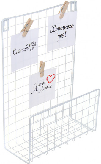 Полка настенная декоративная с открытками