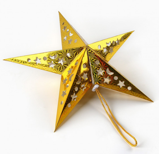 Звезда интерьерная с гирляндой «Искры»