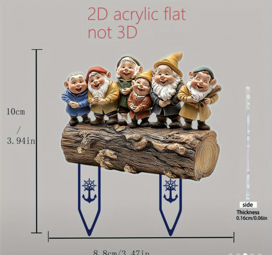 Фигурка акриловая «Веселые гномики»