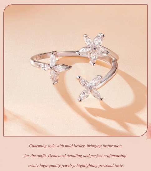 Кольцо «Цветки сакуры»