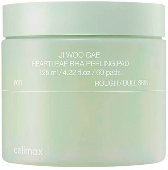 Пилинг-пэды для лица с BHA-кислотой тонизирующие «Ji Woo Gae Heartleaf BHA Peeling Pad»