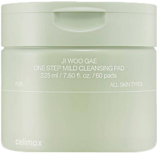 Пэды для снятия макияжа очищающие «Ji Woo Gae One Step Mild Cleansing Pad»
