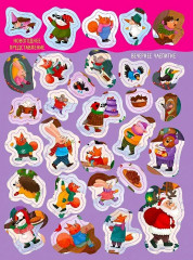 Виммельбух с наклейками. Новый год - Фото 3