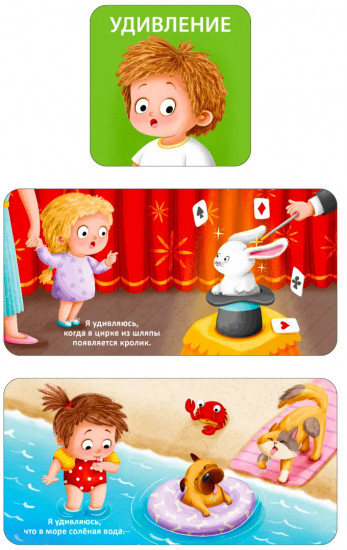 Мои первые эмоции. 6 книжек-кубиков