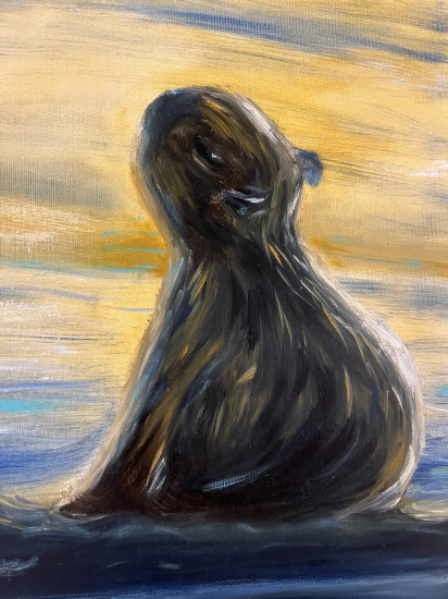 Картина маслом «Капибара»