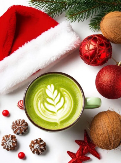 Матча зеленая на кокосовом молоке «Латте»