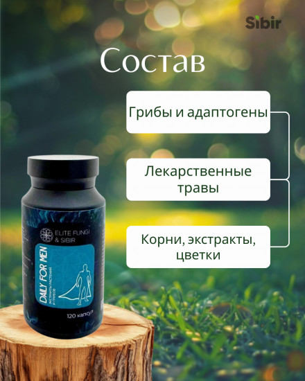 Капсулы для поддержки мужского здоровья «Daily for men»