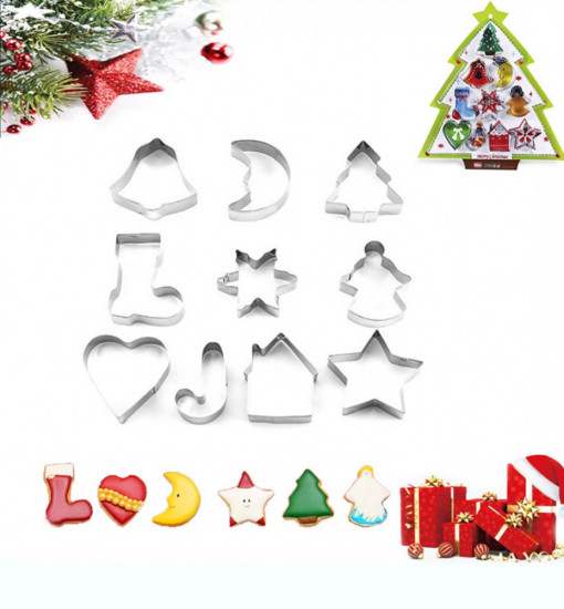 Набор формочек для выпечки печенья «Новогодняя ёлка»