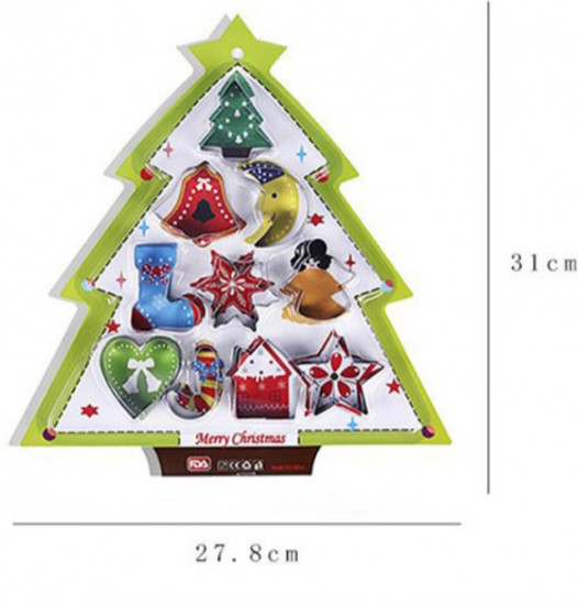 Набор формочек для выпечки печенья «Новогодняя ёлка»