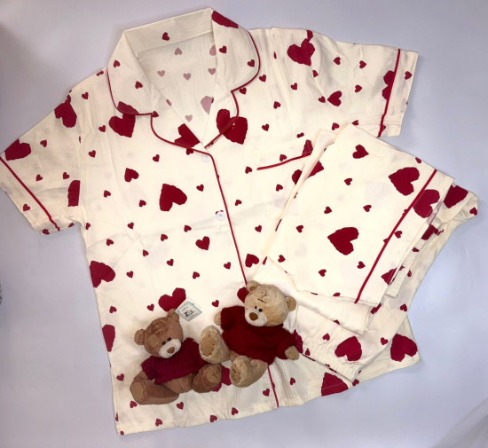 Комплект-тройка женская «Красное сердце»