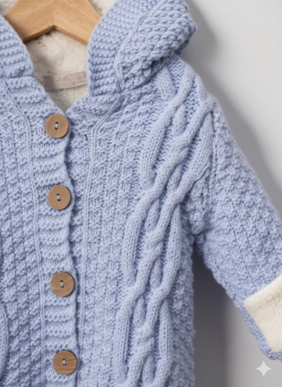 Вязаный комбинезон для малышей