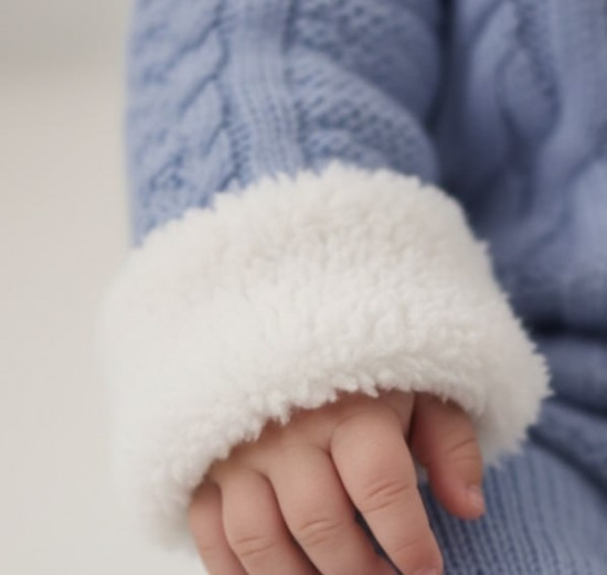 Вязаный комбинезон для малышей