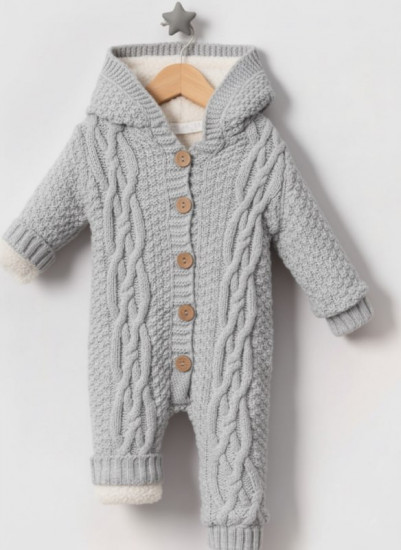 Вязаный комбинезон для малышей
