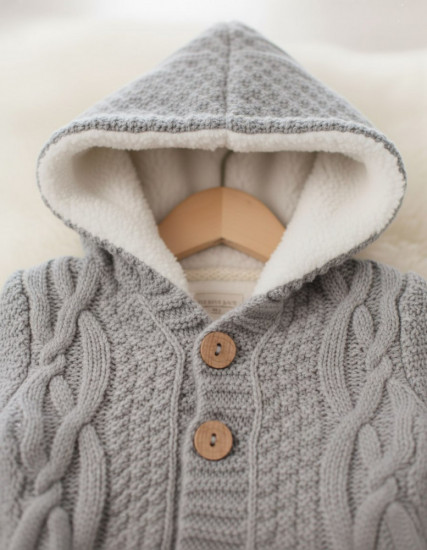 Вязаный комбинезон для малышей