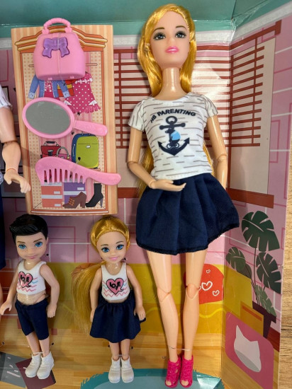 Набор кукол-моделей Alisa «Барби, Кен, девочка, мальчик»