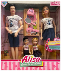 Набор кукол-моделей Alisa «Барби, Кен, девочка, мальчик» - Фото 4