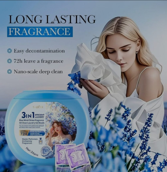 Гель-капсулы для ежедневной стирки с кондиционером «Laundry Beads»