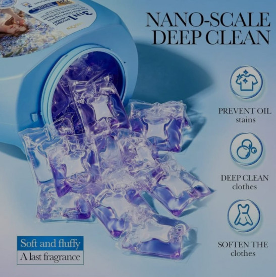 Гель-капсулы для ежедневной стирки с кондиционером «Laundry Beads»