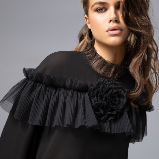 Блуза женская «Мелодия сердца Ночь»